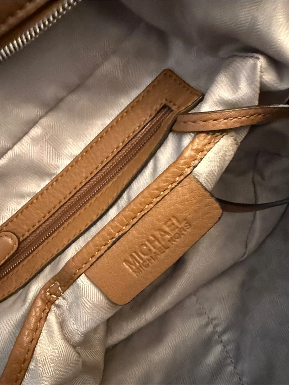 Michael Kors Brown Leather Satchel with Top Handles EUC